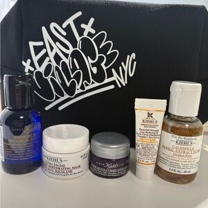 Kiehl's Skincare Mini Set with Black Pouch